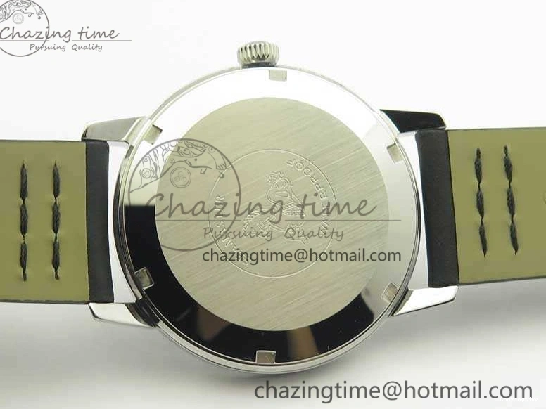 0301 EasyCare Seamaster 30 1962 SS TW Best Edition Black Dial On Leather Strap MIYOTA 8079